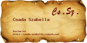 Csada Szabella névjegykártya